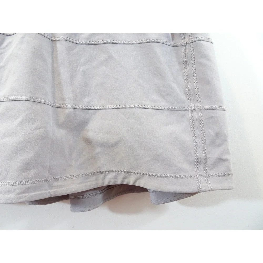 Lululemon Pace Setter Skirt Lavender Grey Athletic Tennis Running Skort Tiered